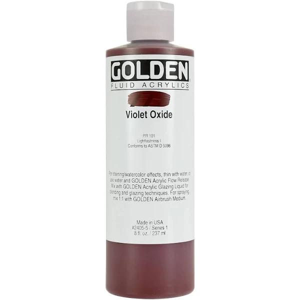 Golden : Fluid : Acrylic Paint : 236ml (8oz) : Violet Oxide