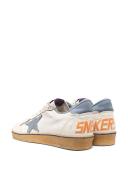 Golden Goose Ball Star Leather Sneakers clear blue