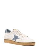 Golden Goose Ball Star Leather Sneakers clear blue
