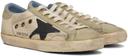 Golden Goose Beige & Taupe Super-Star Sneakers