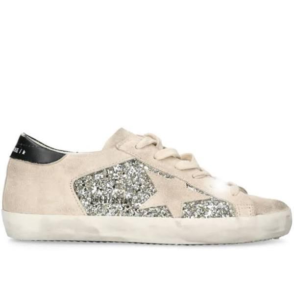 Golden Goose Glitter Super-Star Sneakers - Beige - 38