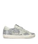 Golden Goose Glitter Super-Star Sneakers - Silver - 38