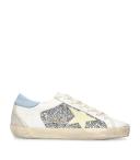 Golden Goose Glitter Super-Star Sneakers - Silver - 38