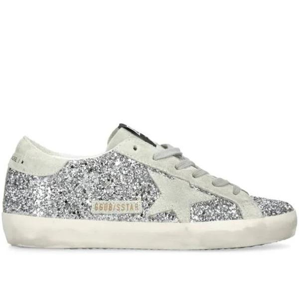 Golden Goose Glitter Super-Star Sneakers - Silver - 38