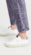 Golden Goose Hi Star Sneakers | Silver/White | Size 38 | Shopbop