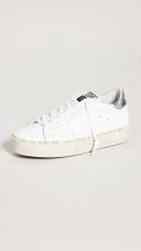 Golden Goose Hi Star Sneakers | Silver/White | Size 38 | Shopbop
