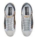 Golden Goose Leather Leopard Print Superstar Sneakers - Brown - 42