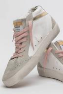 Golden Goose Mid Star Leather Sneakers White