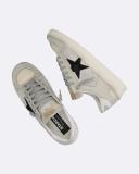 Golden Goose Stardan Sneaker - Sand/ Light Silver/ Black/ White 36