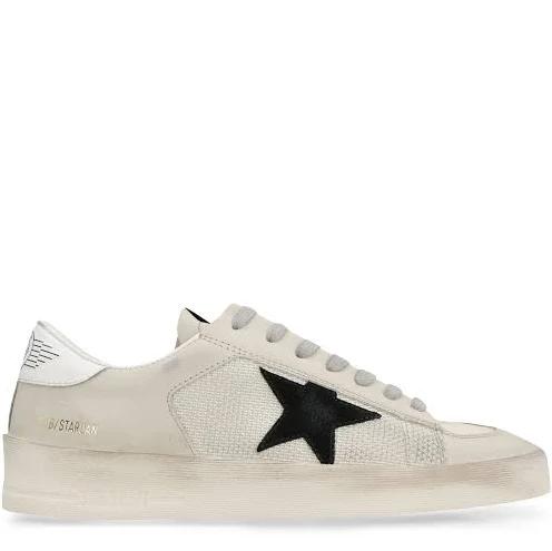 Golden Goose Stardan Sneaker - Sand/ Light Silver/ Black/ White 36