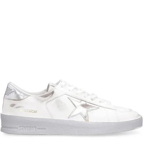 GOLDEN GOOSE STARDAN SNEAKERS 38 White Leather