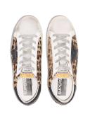 Golden Goose Super-Star Leopard Print Sneakers
