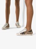 Golden Goose Super-Star Leopard Print Sneakers