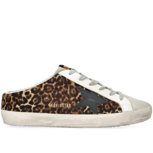 Golden Goose Super-Star Leopard Print Sneakers