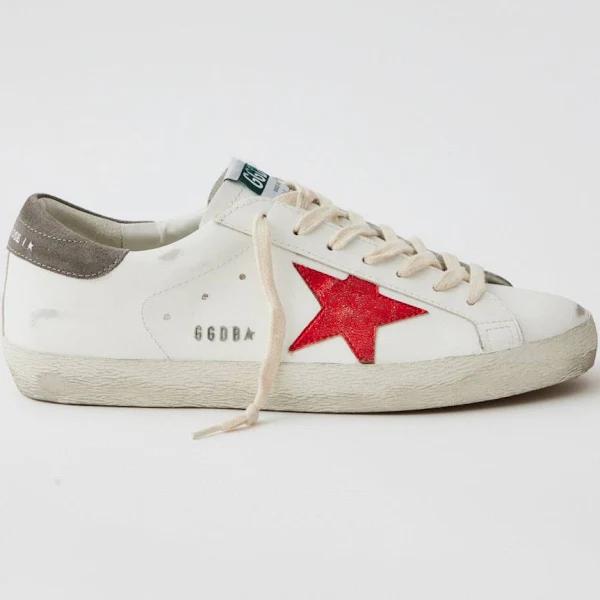 Golden Goose | Super-Star Sneakers White/Red/Dark Grey / 41