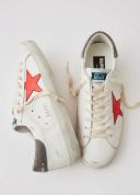 Golden Goose | Super-Star Sneakers White/Red/Dark Grey / 44
