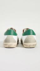 Golden Goose Superstar Sneakers 43 White,Green Leather