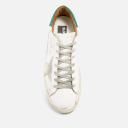 Golden Goose Superstar Sneakers 44 White,Green Leather