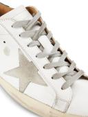 Golden Goose Superstar Sneakers 44 White,Green Leather