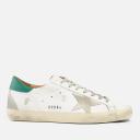 Golden Goose Superstar Sneakers 44 White,Green Leather