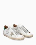 Golden Goose Superstar Sneakers 45 White,Green Leather