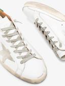 Golden Goose Superstar Sneakers 45 White,Green Leather