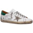 Golden Goose Superstar Sneakers 45 White,Green Leather