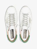 Golden Goose Superstar Sneakers 45 White,Green Leather