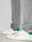 Golden Goose Superstar Sneakers 45 White,Green Leather