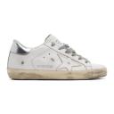Golden Goose Superstar Sneakers | Silver/White | Size 35 | Shopbop