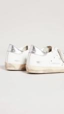Golden Goose Superstar Sneakers | Silver/White | Size 35 | Shopbop