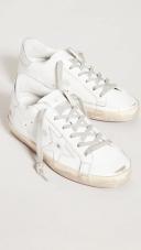 Golden Goose Superstar Sneakers | Silver/White | Size 35 | Shopbop