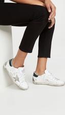 Golden Goose Superstar Sneakers | White/Green | Size 42 | Shopbop
