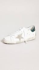 Golden Goose Superstar Sneakers | White/Green | Size 42 | Shopbop