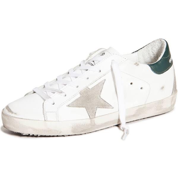 Golden Goose Superstar Sneakers | White/Green | Size 42 | Shopbop