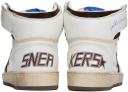 Golden Goose White & Brown Sky-Star Sneakers