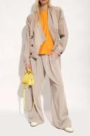 Golden Goose White & Brown Sky-Star Sneakers