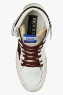 Golden Goose White & Brown Sky-Star Sneakers