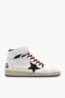 Golden Goose White & Brown Sky-Star Sneakers