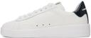 Golden Goose White & Navy Purestar Sneakers