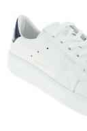 Golden Goose White & Navy Purestar Sneakers