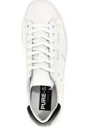 Golden Goose White & Navy Purestar Sneakers