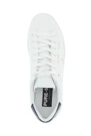 Golden Goose White & Navy Purestar Sneakers