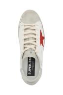 Golden Goose White- Red Leather Super Star Sneakers WHITE/ICE/RED
