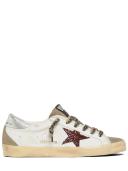 Golden Goose | Women 20mm Super Star Leather Sneakers White/bordeaux 35