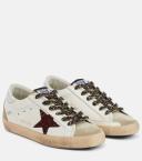 Golden Goose | Women 20mm Super Star Leather Sneakers White/bordeaux 35
