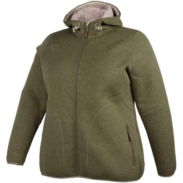 Gondwana Women's Domino Sherpa Lined Fleece Jacket Plus Size