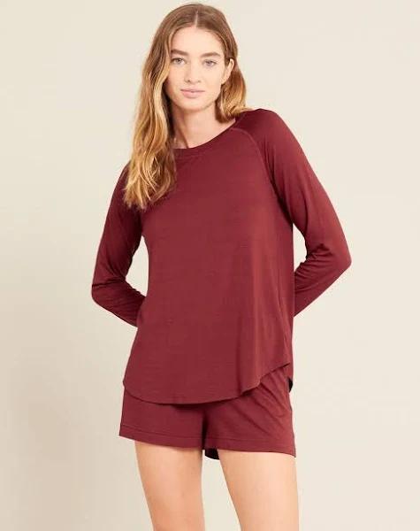 Goodnight Raglan Sleep Top, Ruby / XS