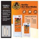Gorilla Hot Glue Sticks, Mini Size, 4" Long x .27" Diameter, 75 Count, Clear, (Pack of 2)
