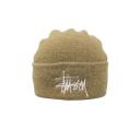 Graffiti Rib Knit Beanie Safari